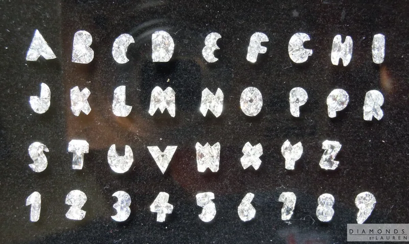 Loose G-H VS-SI Alphabet Letter Shape Diamond