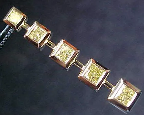 Necklace- Special Order 3/4ctw Fancy Yellow Diamond Journey Pendant SO1574