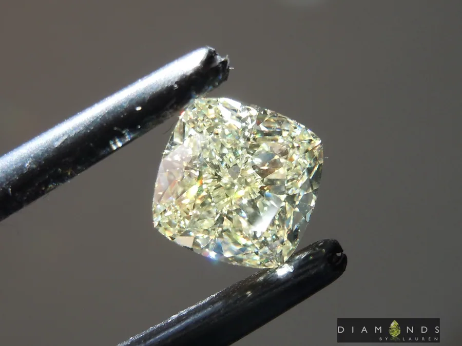 2.03ct W-X VS1 Cushion Cut Diamond Ring R10026