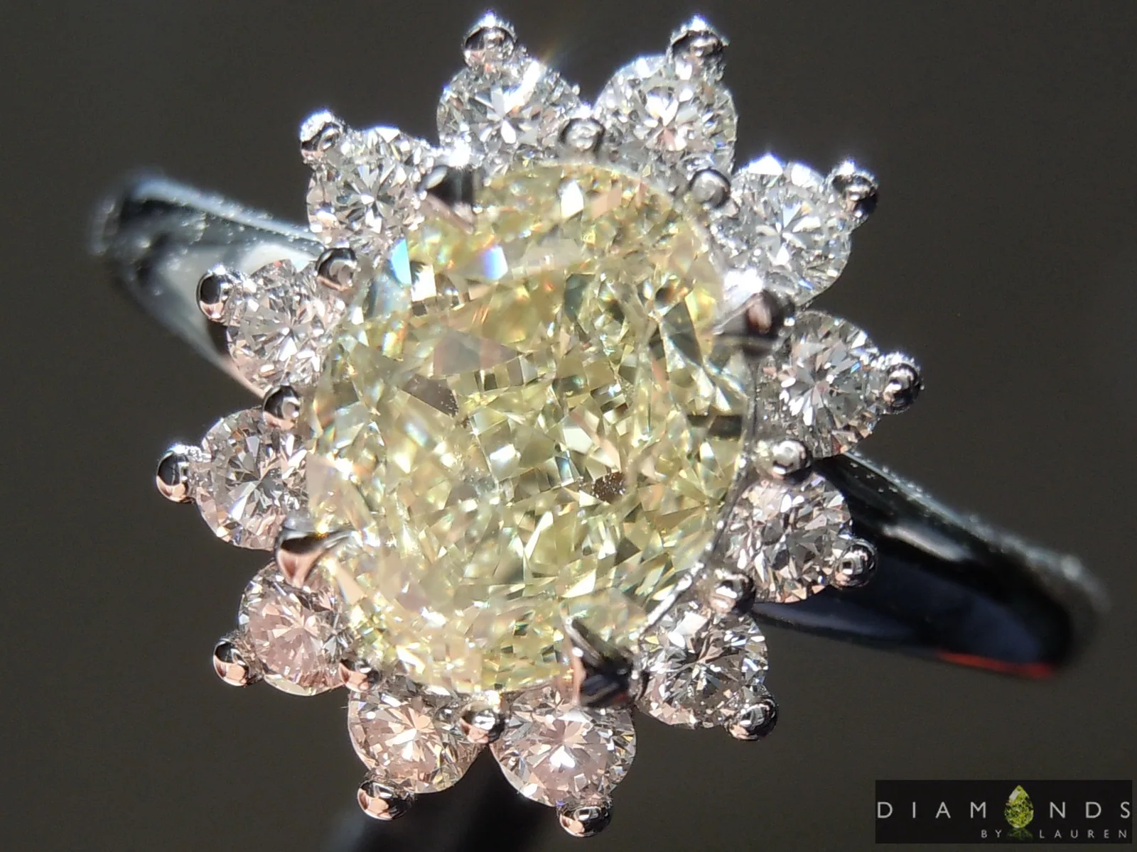 1.62ct W-X IF Oval Shape Diamond Ring R10101