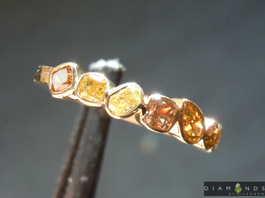 0.77ctw Fancy Color Diamond Ring R10107