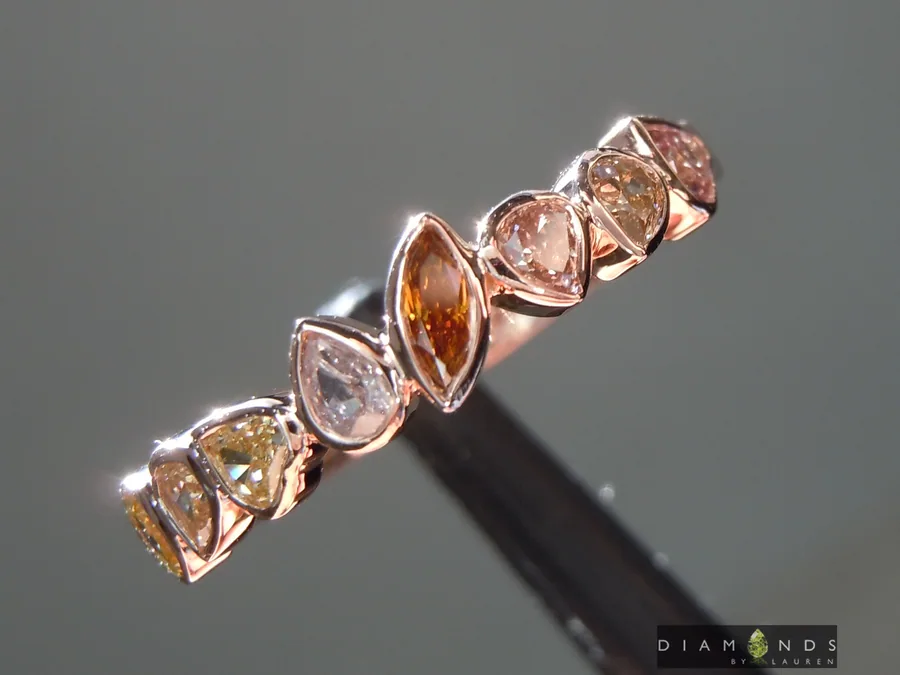 0.59ctw Fancy Colored Diamond Ring R10153