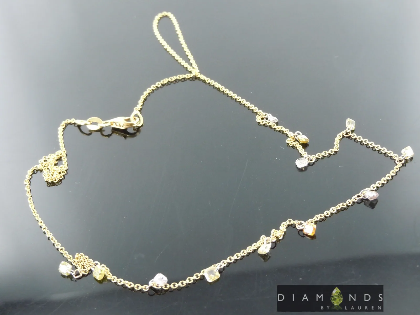0.93ctw Fancy Colored Diamond Necklace R10159