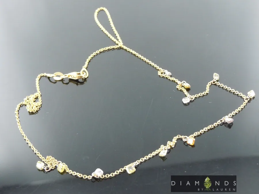 0.93ctw Fancy Colored Diamond Necklace R10159