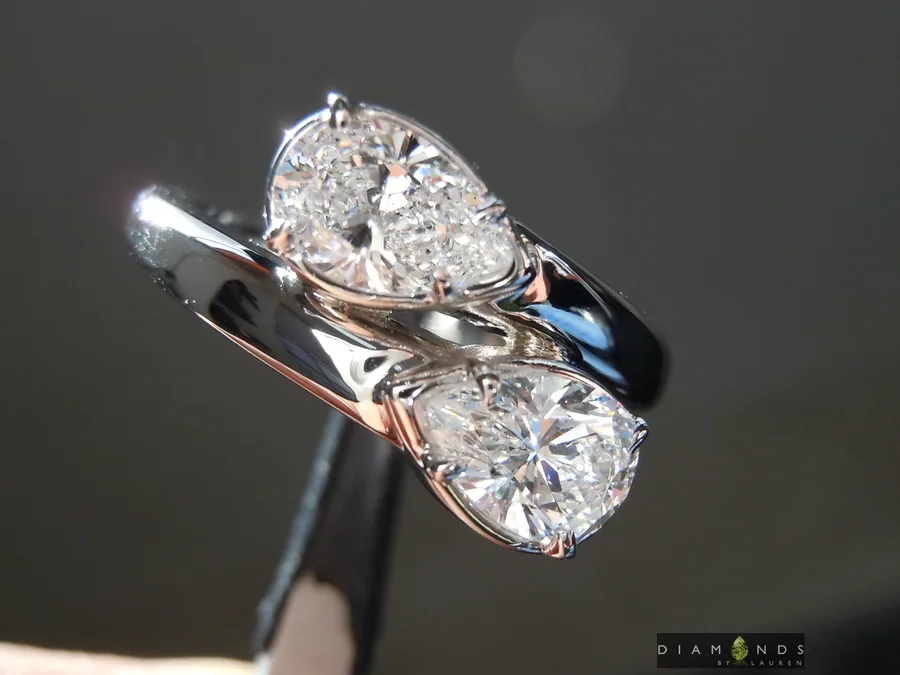 1.21ctw F Pear Shape Diamond Ring R10207