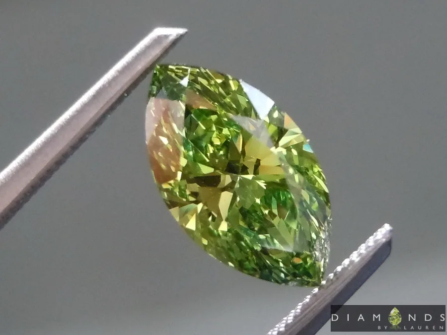 1.06ct Green VVS2 Marquise Lab Grown Diamond R10297