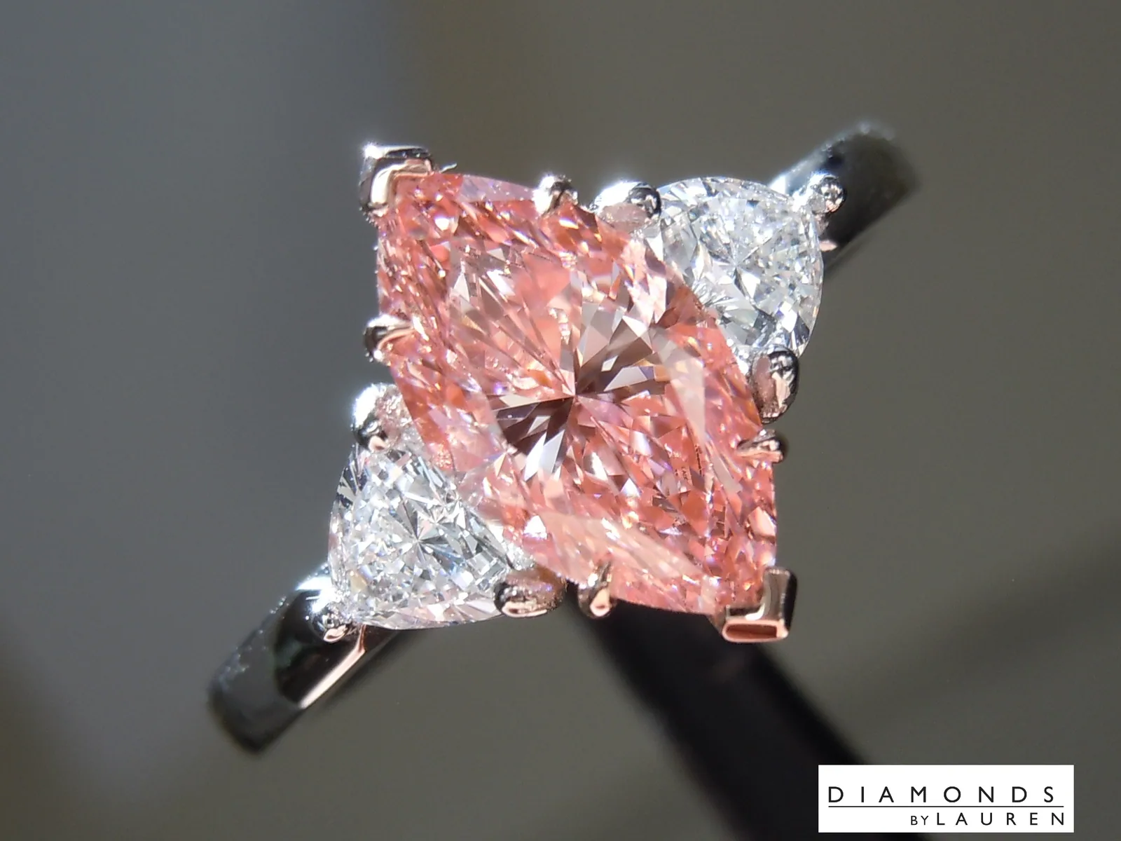 1.16ct Pink VS1 Marquise Lab Grown Diamond R10329
