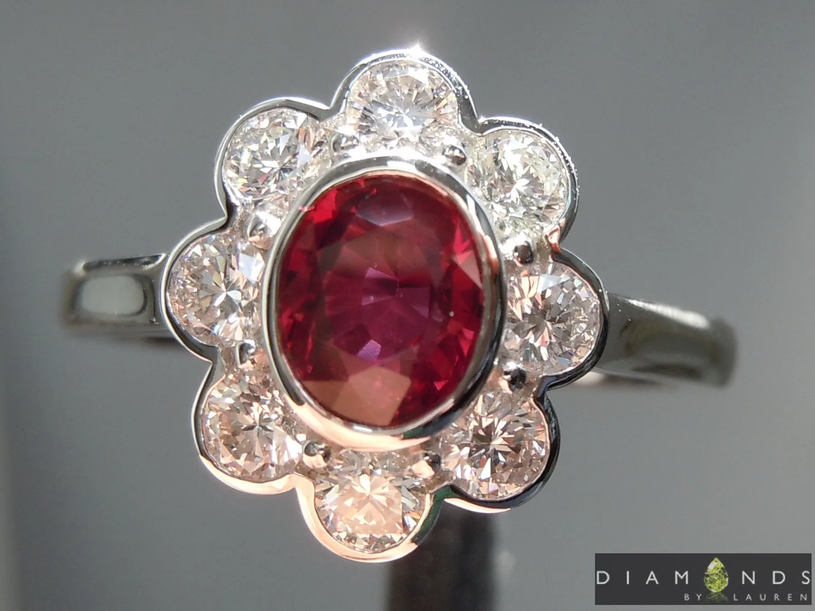 1.02ct Oval Shape Ruby Ring R10333