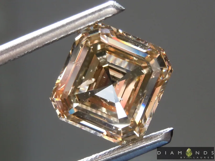 3.04ct Brown Asscher Cut Diamond R10339