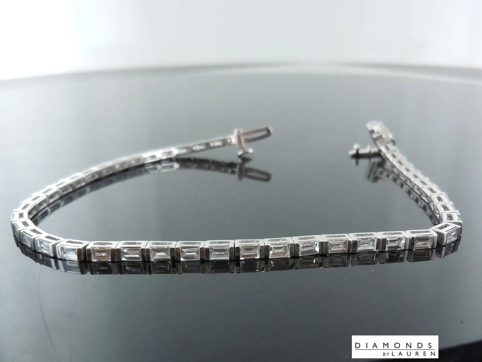 2.51ct D-F VS1 Baguette Lab Grown Diamond Bracelet R10605
