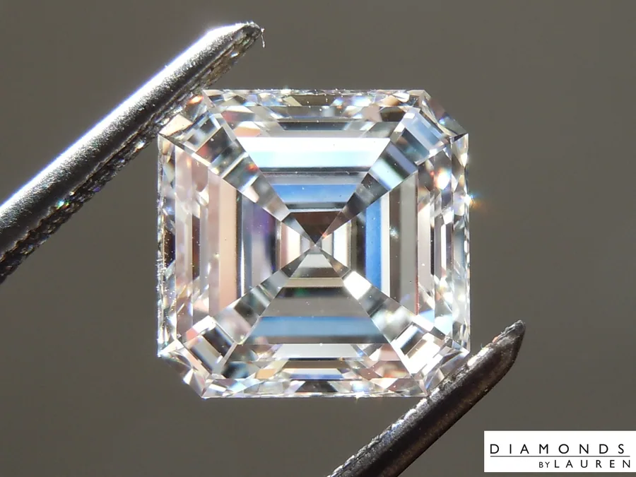 2.59ct F VS1 Asscher Cut Lab Grown Diamond R10737