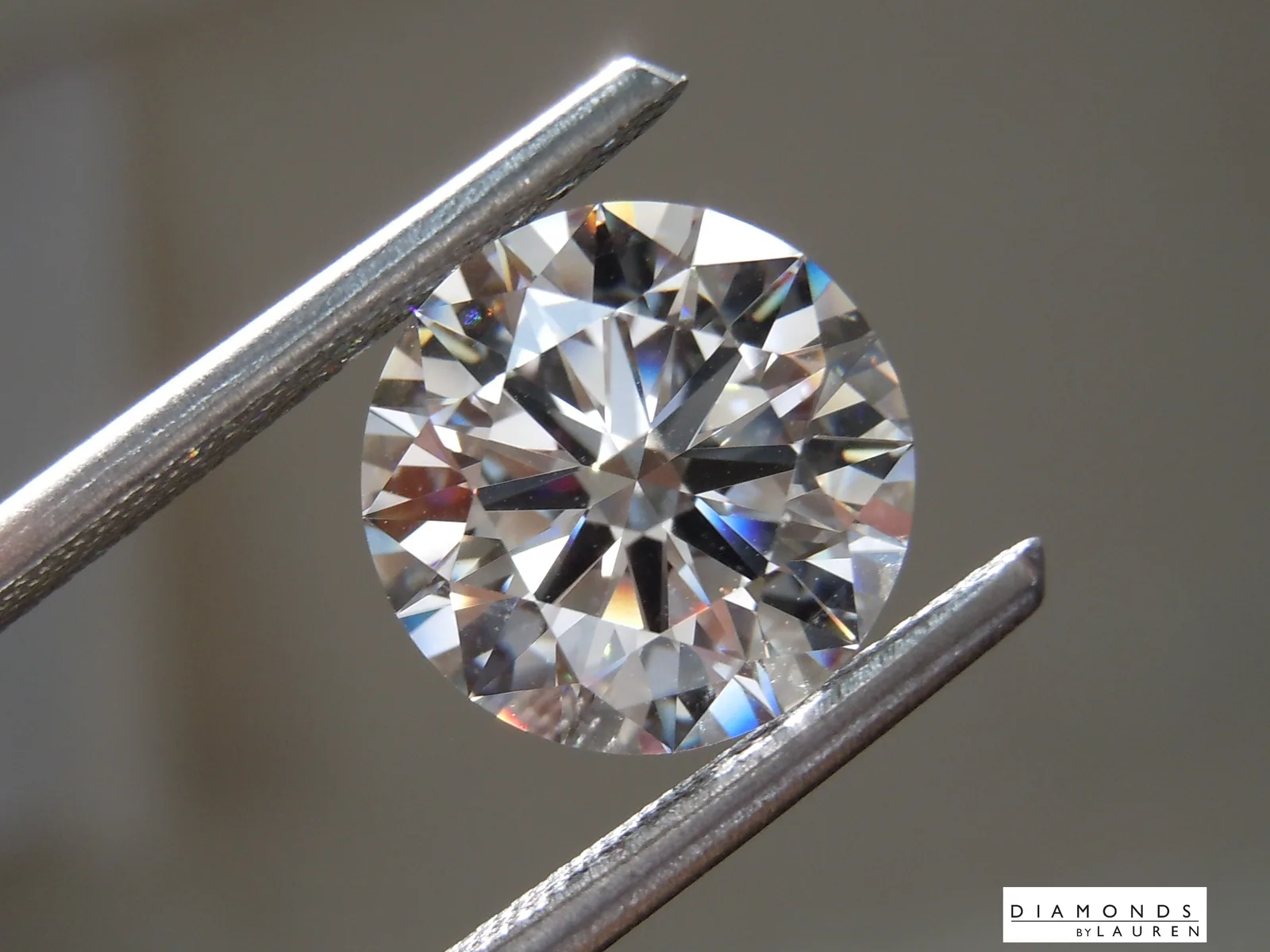 3.51ct F VS2 GCAL 8x Round Lab Grown Diamond Ring R10750