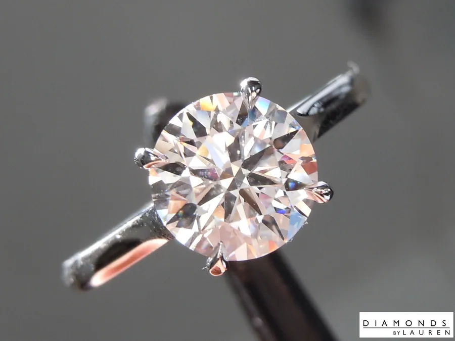 1.61ct D VS1 Round Brilliant Lab Grown Diamond Ring R10793