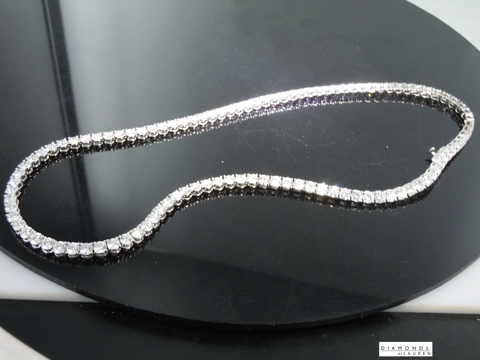 20.83ctw E VS Round Brilliant Lab Grown Diamond Necklace R10823