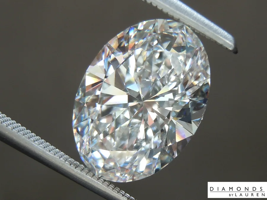 3.06ct E VVS2 Oval Shape Lab Grown Diamond R10841