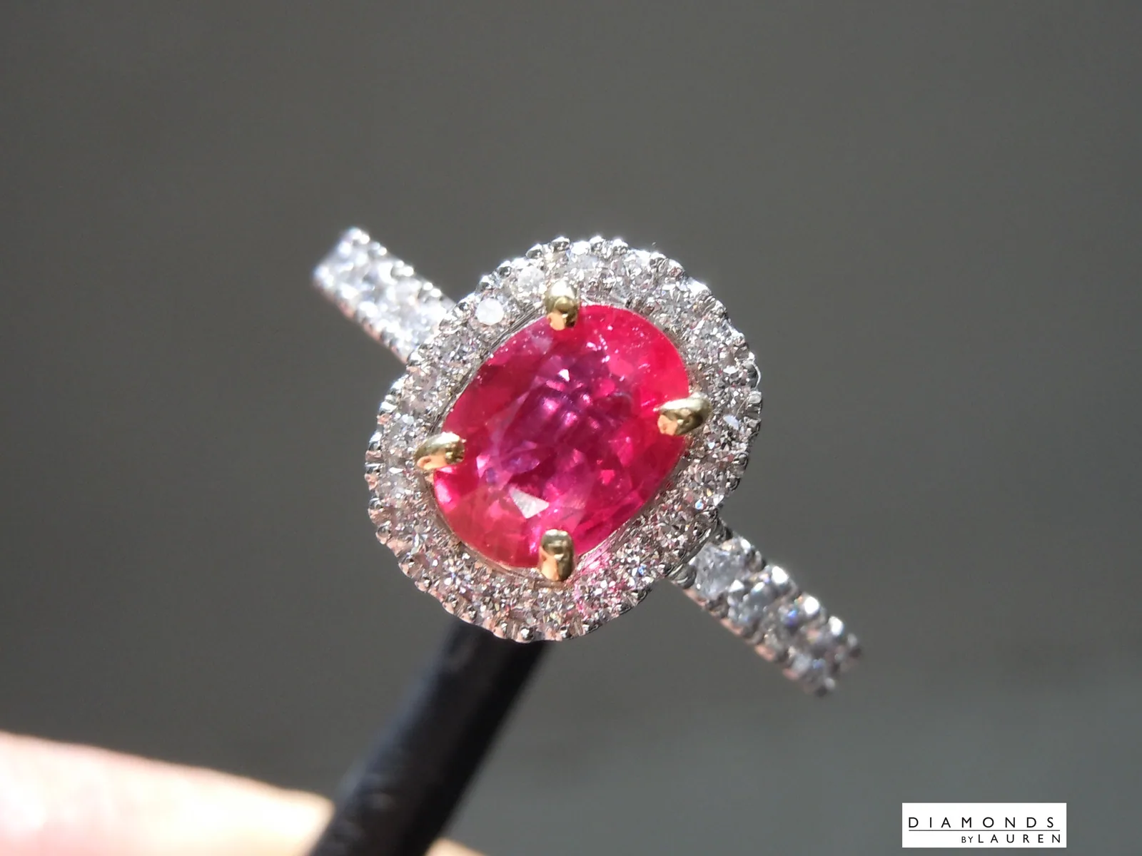 0.98ct Oval Shape Ruby Ring R10860