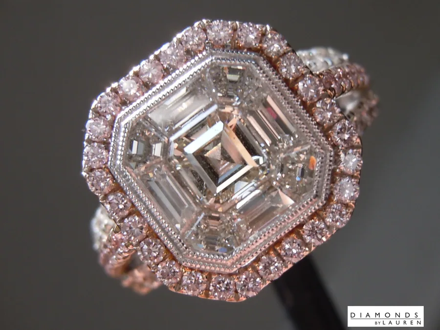 2.32ctw Simon G Colorless and Pink Diamond Ring R10874