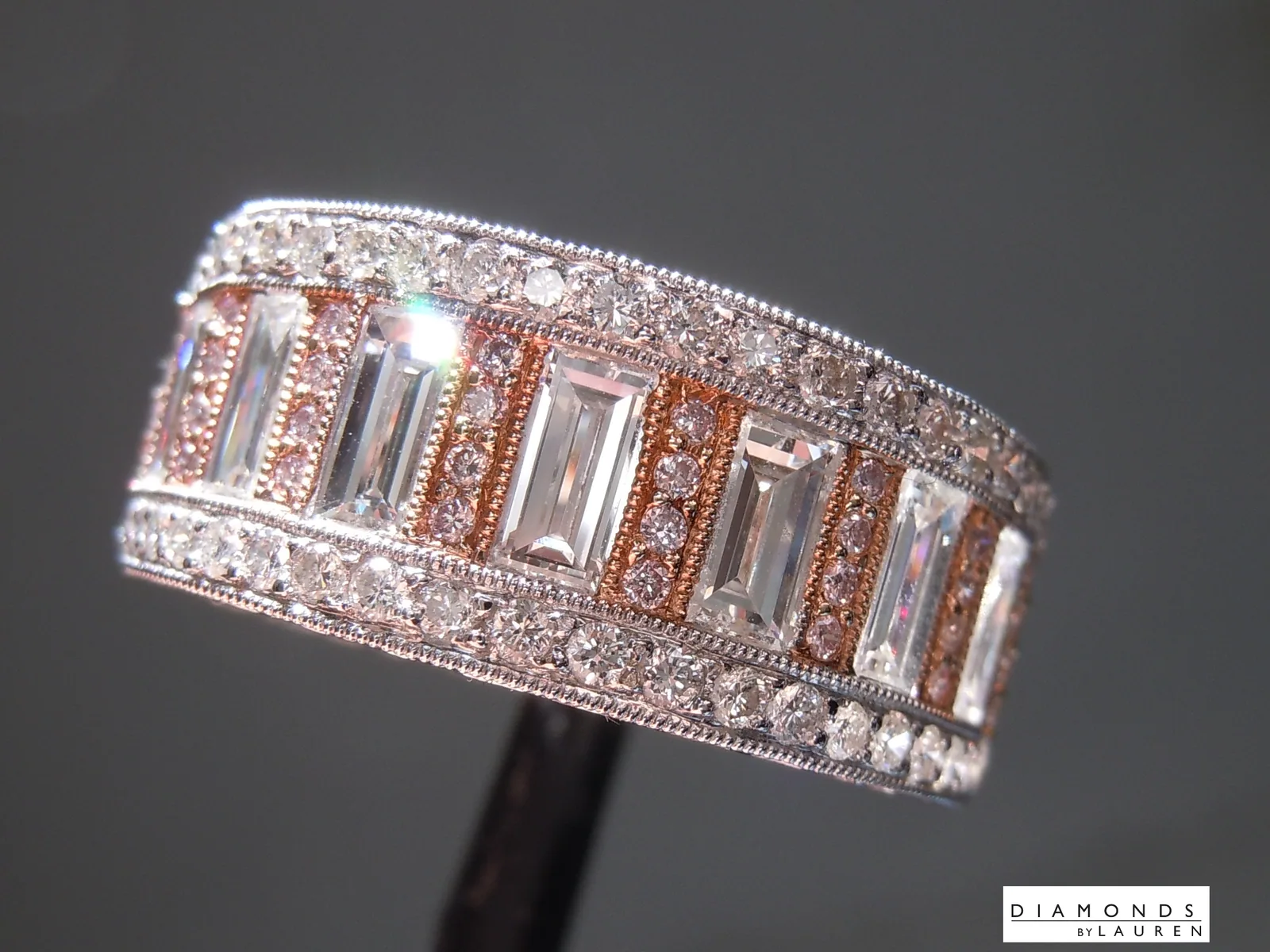 1.42ctw Simon G Pink and Colorless Diamond Ring R10875