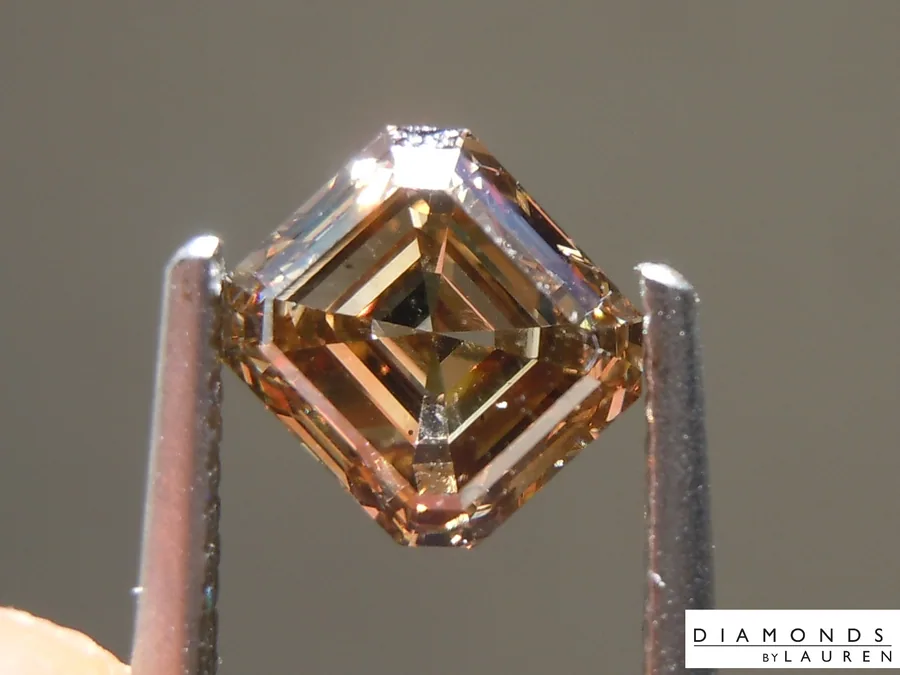 1.21ct Brown Asscher Cut Diamond R10912