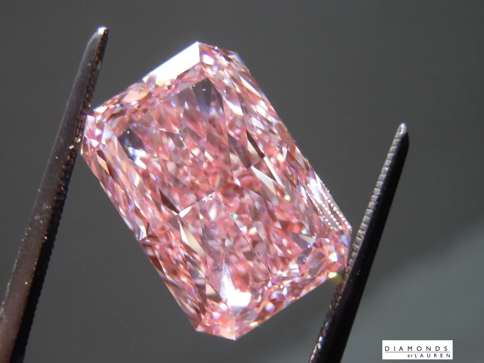 8.77ct Pink VS1 Radiant Cut Lab Grown Diamond R10938