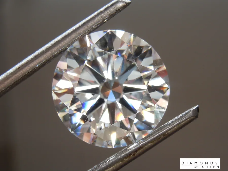 6.01ct E VS1 Round Brilliant Lab Grown Diamond Ring R10991
