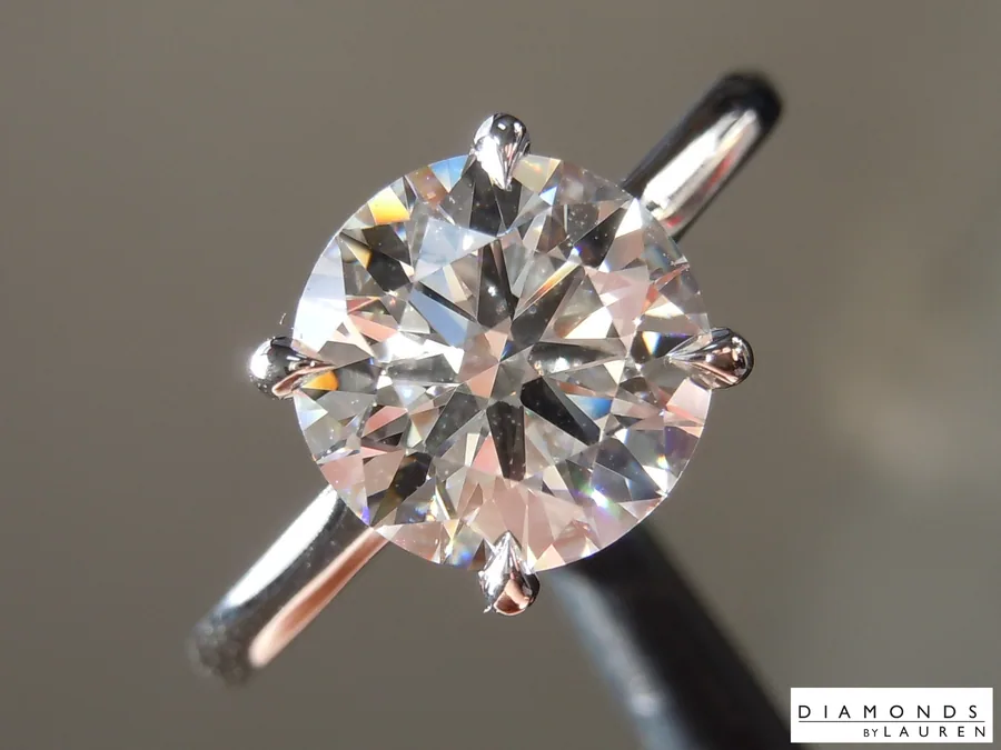 2.02ct E VS1 Round Brilliant Lab Grown Diamond Ring R10995