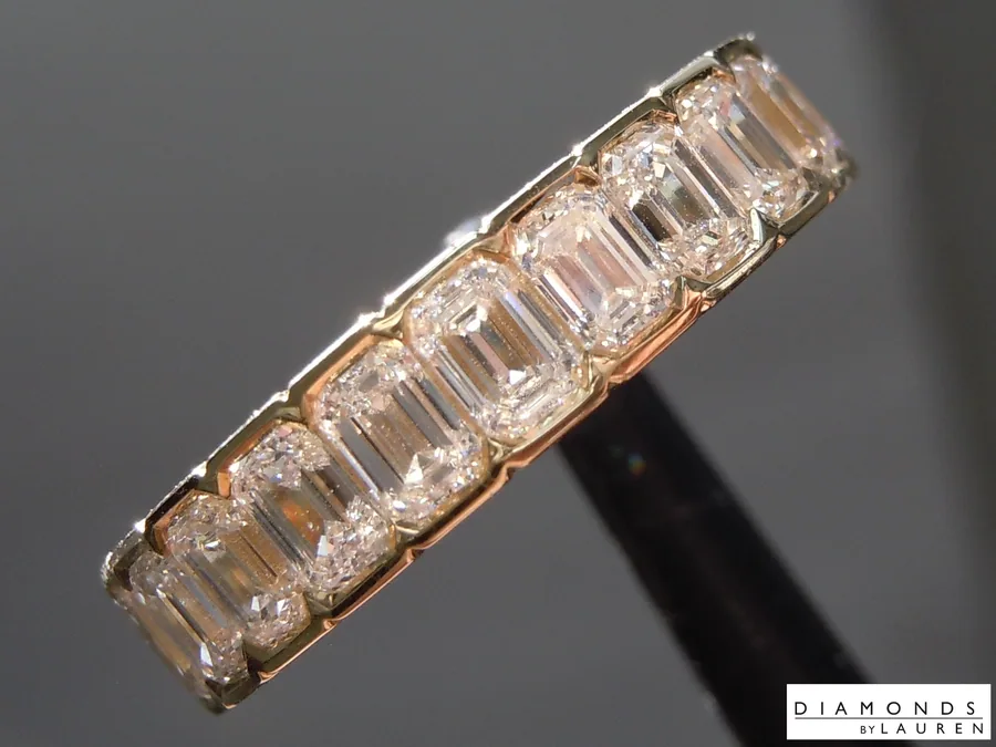 1.17ctw E-F VS Emerald Cut Lab Grown Diamond Ring R11035