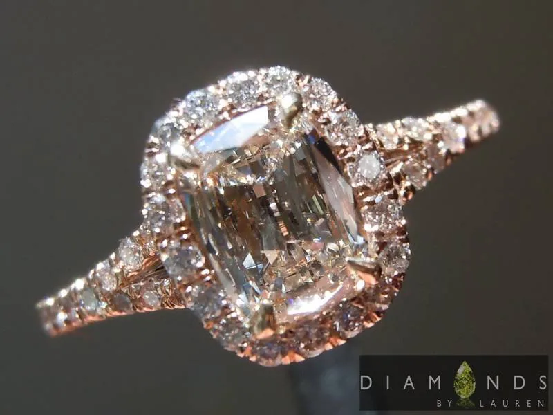0.65ct J SI2 Cushion Cut Diamond Ring R3623