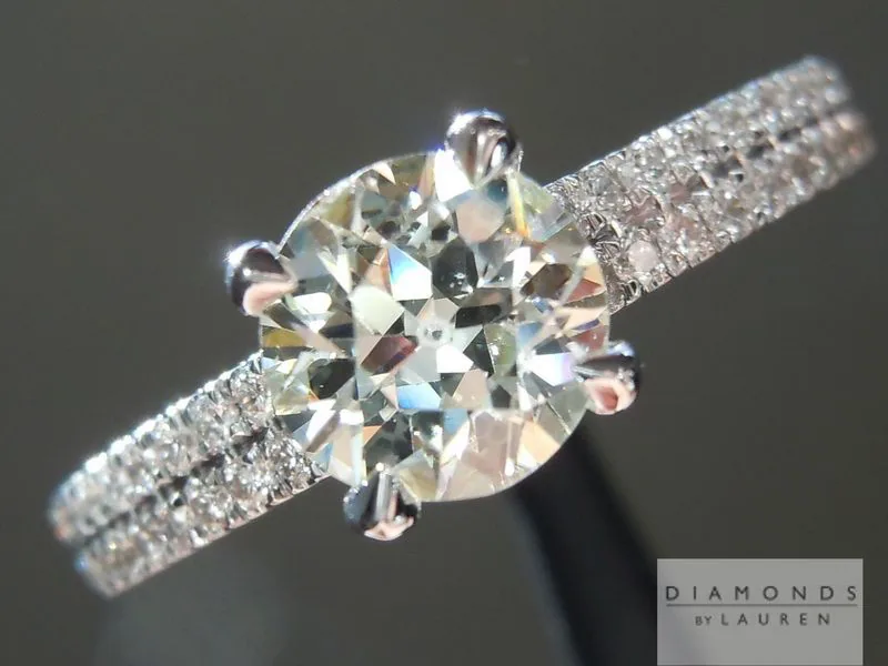 0.85ct K SI1 Old European Cut Diamond Ring R4479