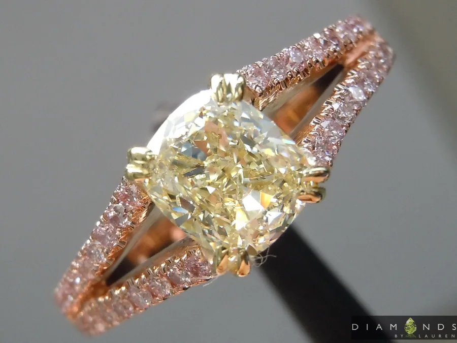 1.20ct L VVS2 Cushion Cut Diamond Ring R4704