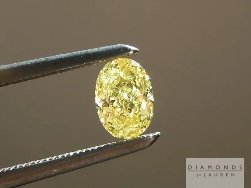 0.38ct Yellow SI1 Oval Shape Diamond Ring R4900