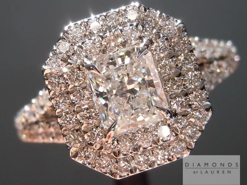 0.56ct E VS2 Radiant Cut Diamond Ring R5065