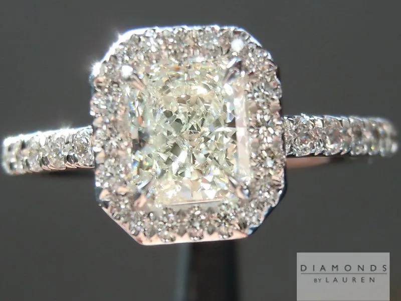 0.72ct J SI1 Radiant Cut Diamond Ring R5067