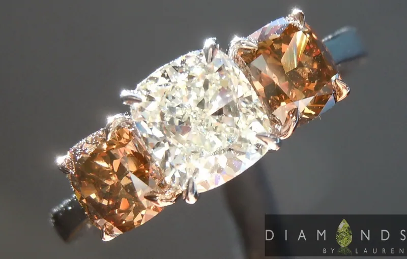 0.93ct J VVS2 Cushion Cut Diamond Ring R5212