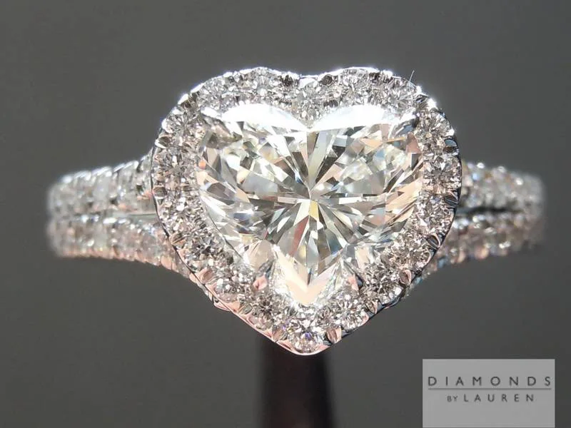 1.11ct I VS2 Heart Shape Diamond Ring R5551