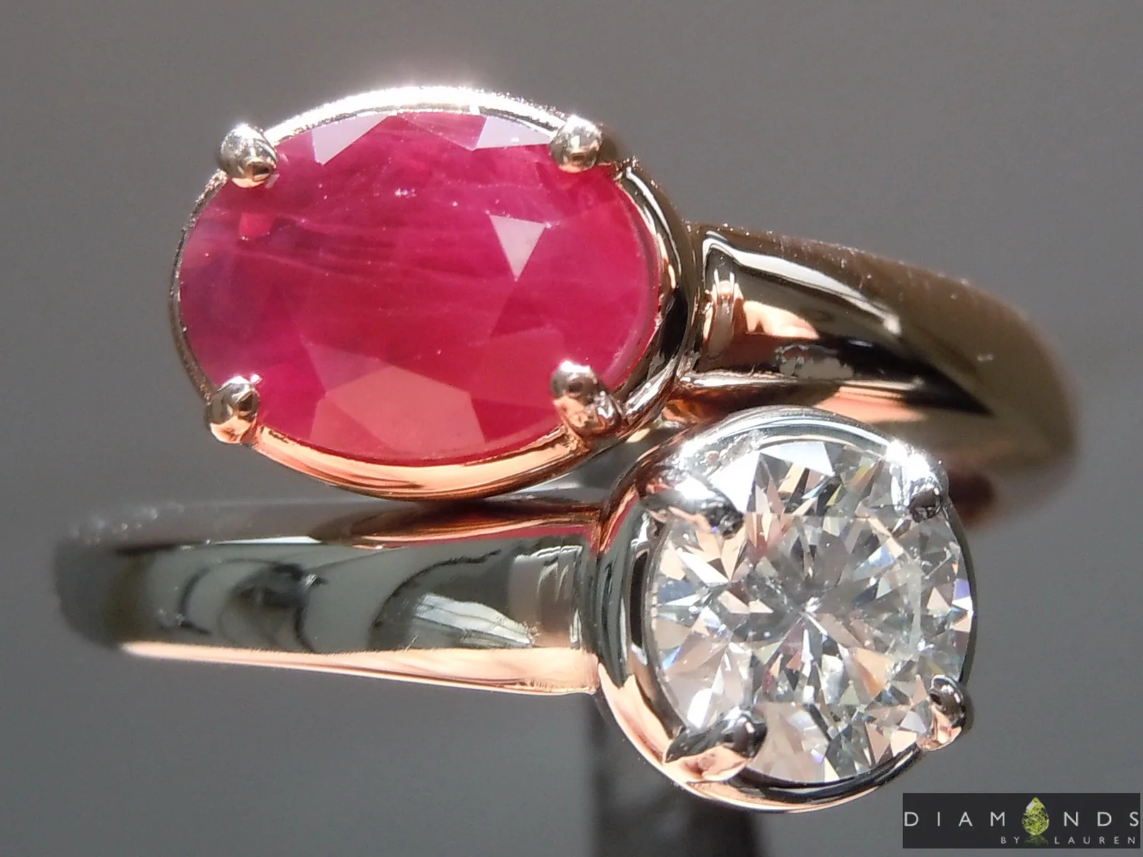 1.76ctw Ruby and Diamond Ring R5829