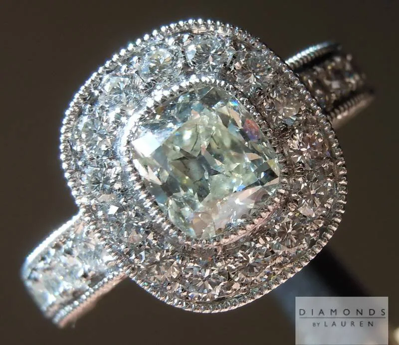 1.02ct J VS2 Old Mine Brilliant Diamond Ring R5857