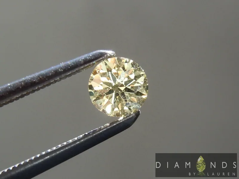 .26ct Yellow VS2 Round Brilliant Diamond R6575