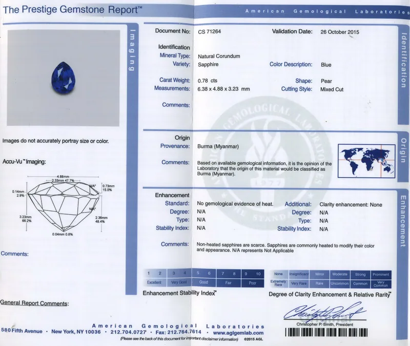 GIA grading report for item R6691