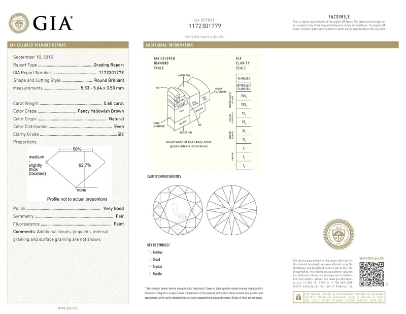 GIA grading report for item R6847