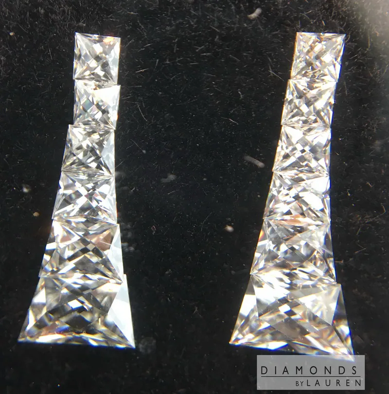 1.09ctw G VS French Cut Diamonds R7238