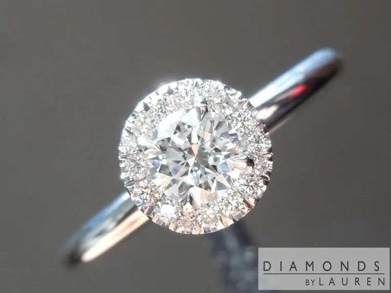 0.31ct F SI1 Round Brilliant Diamond Ring R7374