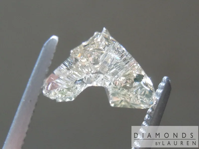 0.83ct W-X (brown) SI1 Horse Head Diamond R7375