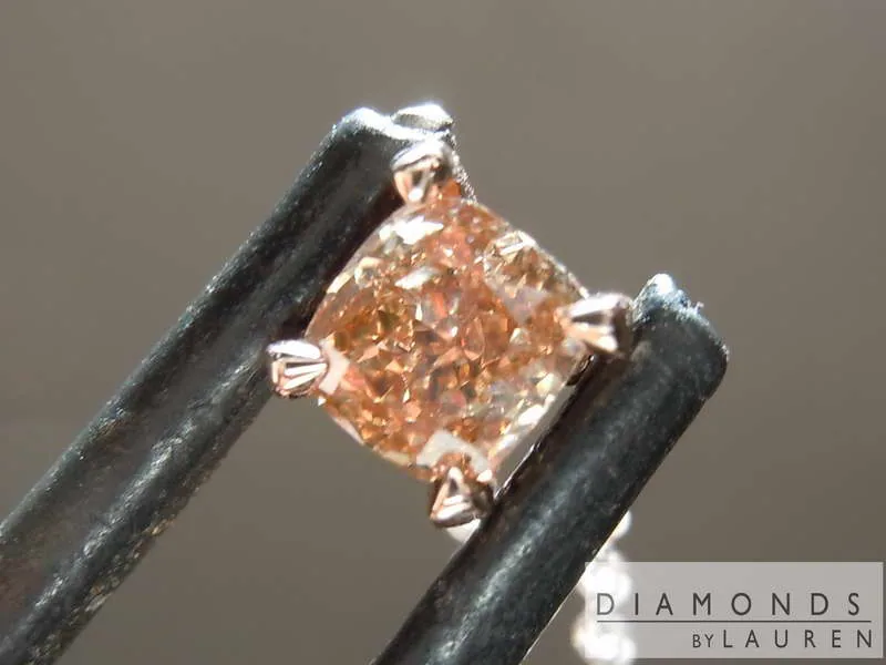 .43ct Yellowish Brown VS2 Cushion Cut Diamond Necklace R7916
