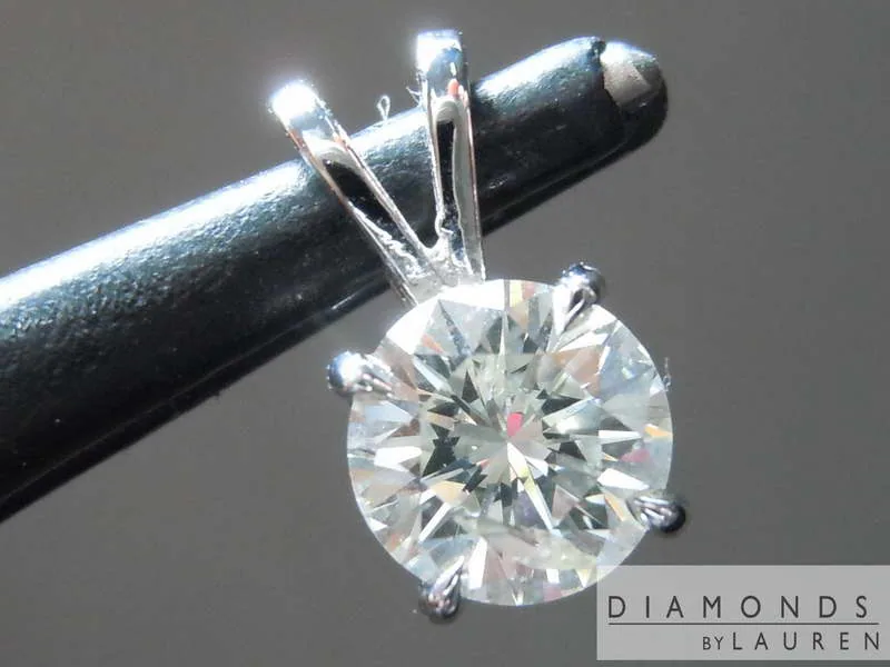 0.74ct J I2 Round Brilliant Diamond Pendant R8231