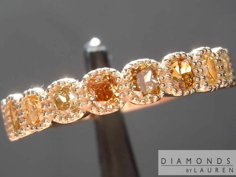 0.99ctw Assorted Fancy Color Diamond Band R8530