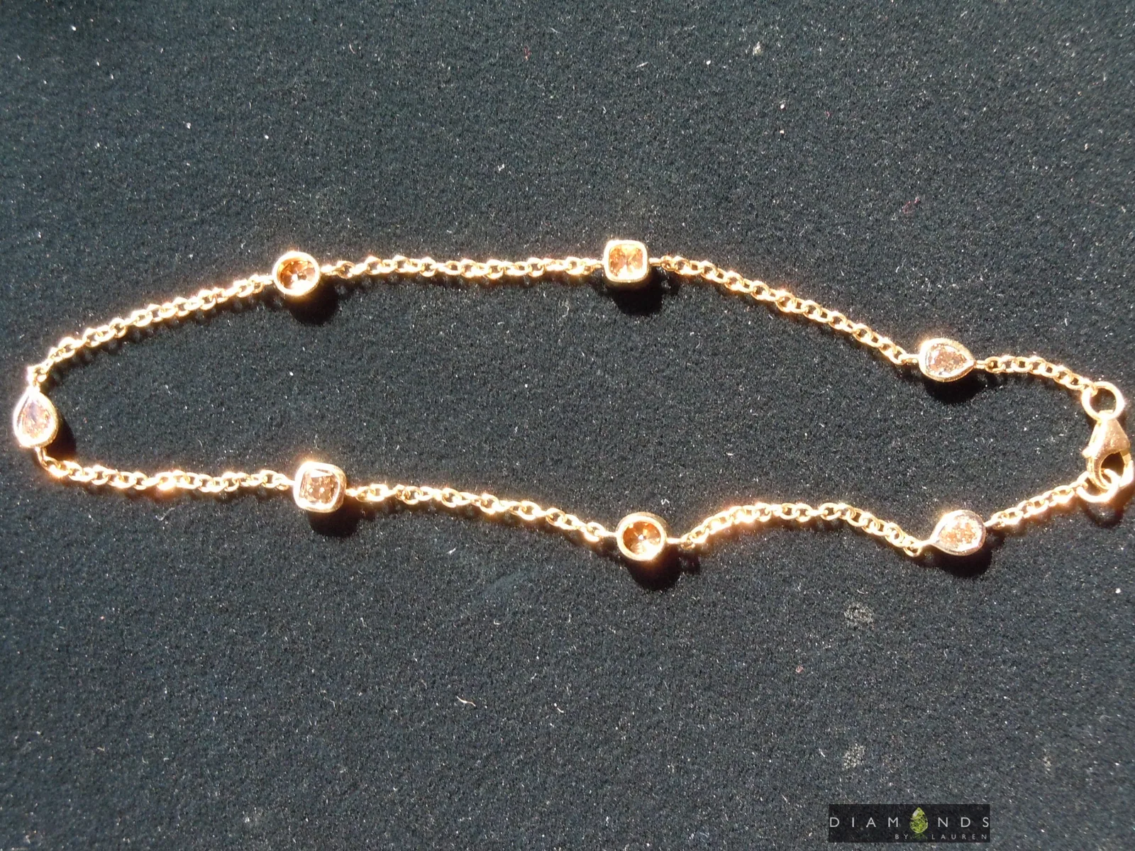 1.25ctw Brown Mix Shape Diamond Bracelet R8650