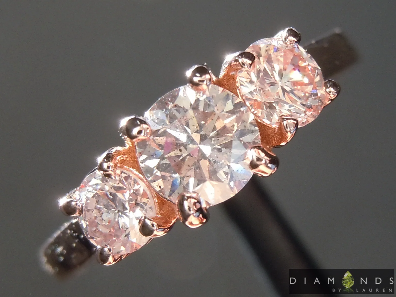 0.54ct Q-R (Brown) I1 Round Brilliant Diamond Ring R8883