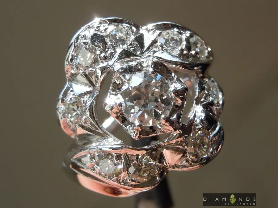0.43ct Old European Cut Diamond Ring R8908