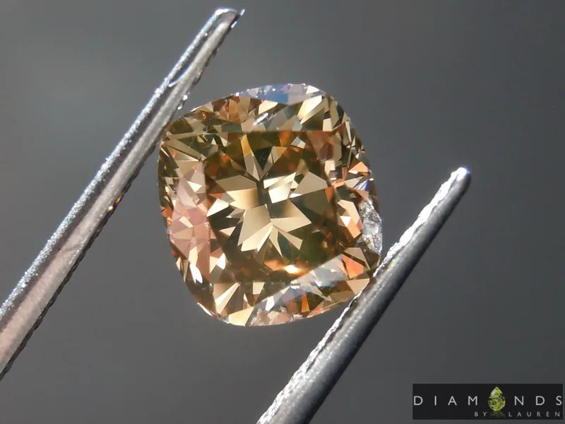 1.60ct Brown VS Cushion Cut Diamond R8924